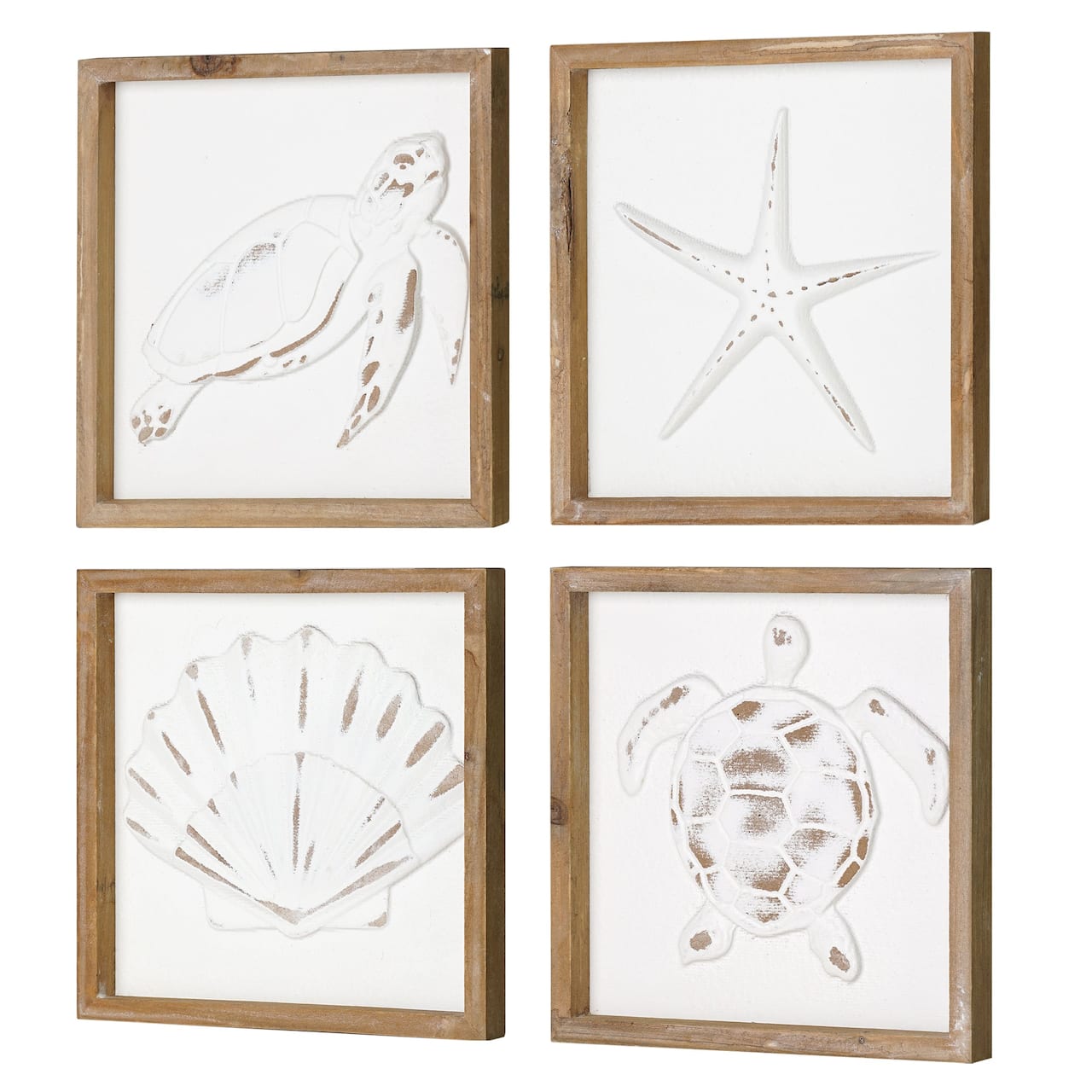 American Art Decor Marine Maties Medallions Set - 9.06" x 9.06"